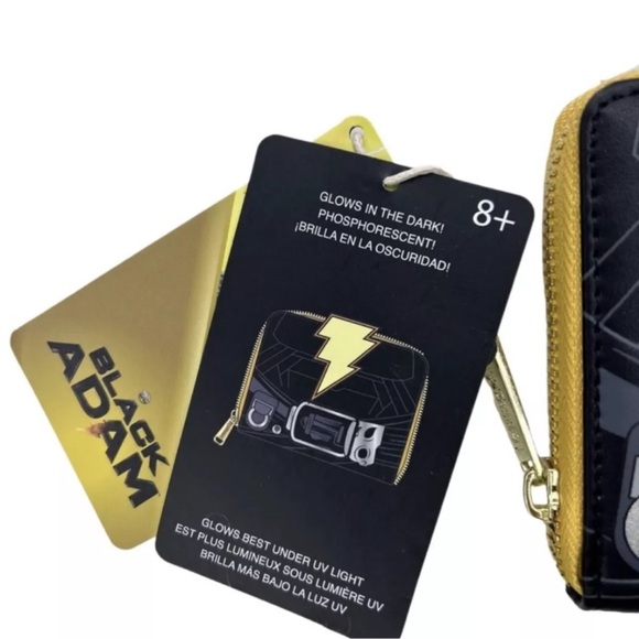 DC Comics Black Adam Glow Cosplay Zip Around Wallet Loungefly NWTS - Picture 8 of 10